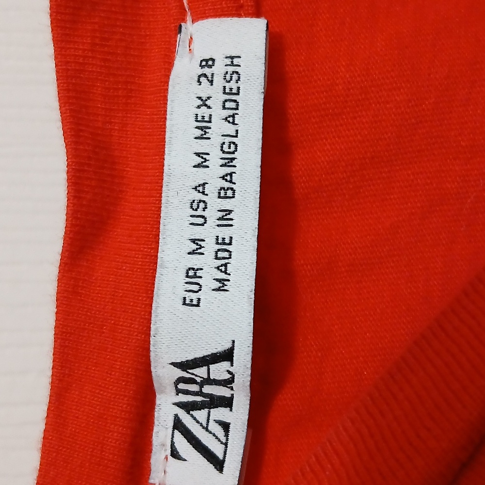 Zara Red T-shirt Dress - Picture 2 of 4